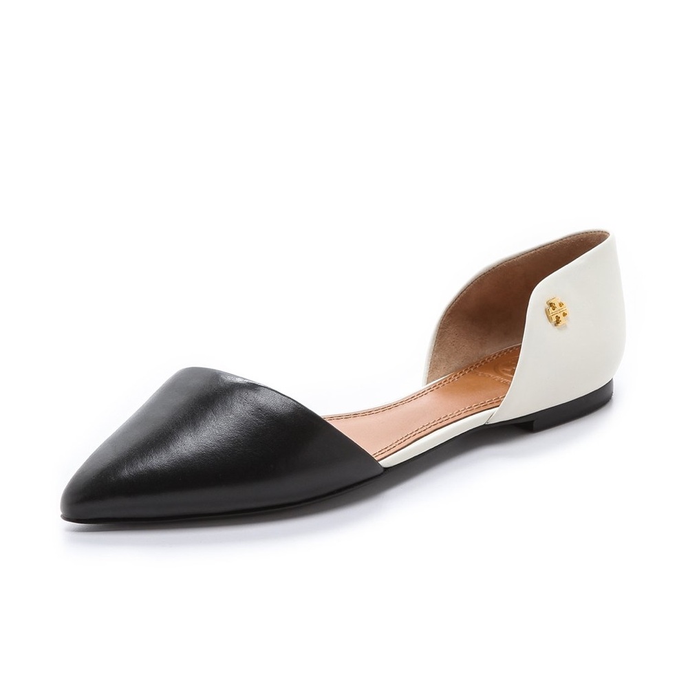 Tory Burch   Black Viv Dorsay Flats